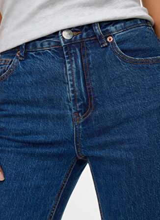 Vero Moda Yüksek Bel Düz Paça Düz Koyu Mavi Kadın Denim Pantolon VMTESSA HR STRAIGHT JEANS LI3310 GA