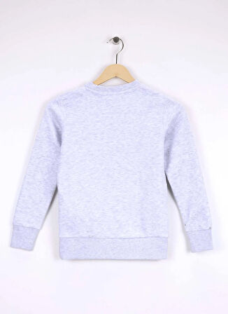 Jack & Jones Baskılı Erkek Çocuk Beyaz Sweatshırt 12279606