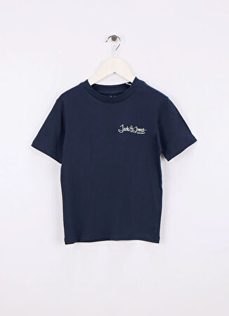 Jack & Jones Baskılı Lacivert Erkek Çocuk T-Shirt 12279666