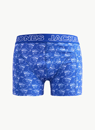 Jack & Jones Mavi Erkek Boxer 12286165_JACOSCAR PRINTED TRY 1 PAC
