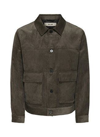 Only & Sons Normal Koyu Kahve Erkek Ceket ONSLANCE CORD JACKET OTW