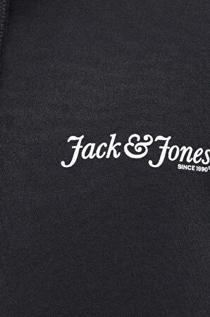 Erkek Jack & Jones JJYUKI Front Sweat Hood – Kapüşonlu, Yumuşak Kumaş, Rahat Kesim, Günlük Kullanıma Uygun Sweatshirt 