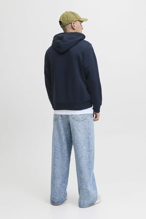 Erkek Jack & Jones JJYUKI Front Sweat Hood – Kapüşonlu, Yumuşak Kumaş, Rahat Kesim, Günlük Kullanıma Uygun Sweatshirt 