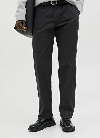 Jack & Jones Bol Paça Siyah Erkek Kargo Pantolon 12282549_JPSTKANE ROCCO HYBRID JOGG