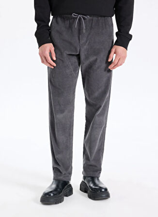 Jack & Jones Bol Paça Gri Erkek Kargo Pantolon 12258138_JPSTKANE CORDUROY JOGGER S