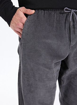 Jack & Jones Bol Paça Gri Erkek Kargo Pantolon 12258138_JPSTKANE CORDUROY JOGGER S