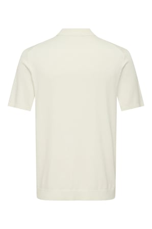 Only & Sons Onswyler Regular Fit Yarım Fermuarlı Polo Yaka T Shirt Erkek POLO YAKA T SHİRT 22028606 EKRU
