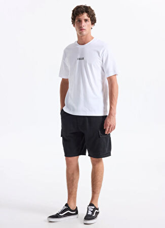 Jack & Jones Bisiklet Yaka Beyaz Erkek T-Shirt 12282875_JCOSTANCE MINIMAL TEXT TEE