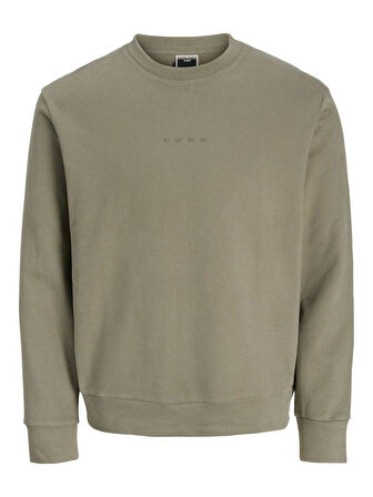 Jack Jones Stance Bisiklet Yaka Relax Fit Erkek Sweat 12282821