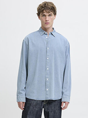 Jack Jones Norrebro Denim Loose Fit Erkek Jean Gömlek 12282775