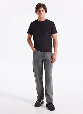 Jack & Jones Bisiklet Yaka Siyah Erkek T-Shirt 12283659_JORSTYLING ICON TEE SS CN