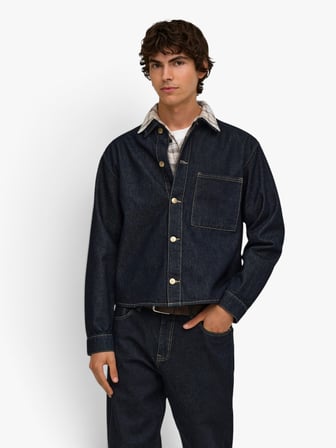 ONSSPRICK BOX AZG DNM JACKET Erkek Mavi Ceket - 4887266