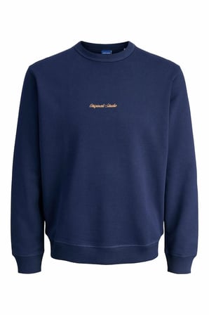 Jack Jones Norrebro Relax Fit Bisiklet Yaka Erkek Sweat 12282893