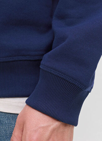 Jack & Jones Bisiklet Yaka Mavi Erkek Sweatshırt 12282893_JORNORREBRO EMB SWEAT CREW