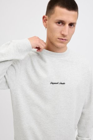 Jack & Jones JORNORREBRO Nakış Detaylı Bisiklet Yaka Erkek Sweatshirt 
