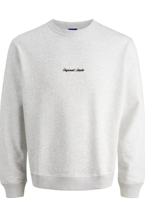 Jack & Jones JORNORREBRO Nakış Detaylı Bisiklet Yaka Erkek Sweatshirt 