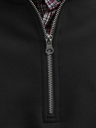 Jack&Jones Jornorrebro Yarım Fermuarlı Dik Yaka Erkek Sweatshirt 12282899