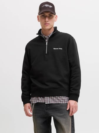 Jack&Jones Jornorrebro Yarım Fermuarlı Dik Yaka Erkek Sweatshirt 12282899