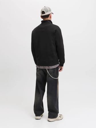 Jack&Jones Jornorrebro Yarım Fermuarlı Dik Yaka Erkek Sweatshirt 12282899