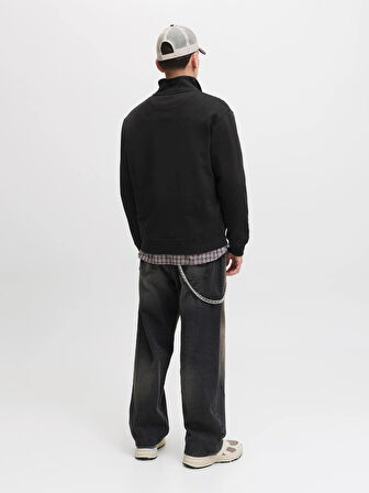 Jack&Jones Jornorrebro Yarım Fermuarlı Dik Yaka Erkek Sweatshirt 12282899