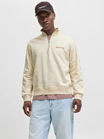 Jack&Jones Jornorrebro Yarım Fermuarlı Dik Yaka Erkek Sweatshirt 12282899