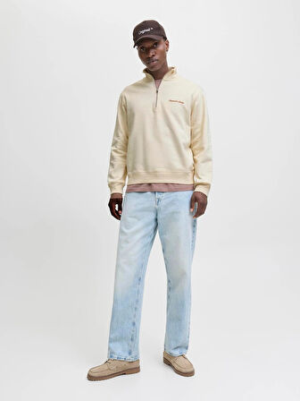 Jack&Jones Jornorrebro Yarım Fermuarlı Dik Yaka Erkek Sweatshirt 12282899