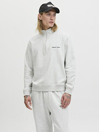Jack Jones Norrebro Fermuarlı Yaka Relax Fit Erkek Sweat 12282899