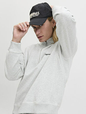 Jack Jones Norrebro Fermuarlı Yaka Relax Fit Erkek Sweat 12282899