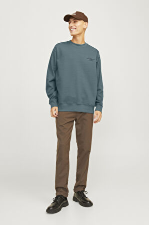 Jack & Jones Erkek Mavi Sweat 12261386
