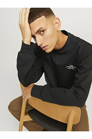 Jack & Jones Erkek Koyu Gri· Sweat 12261386