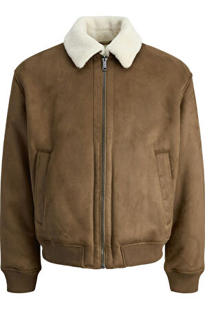 Erkek JPRCCLUKE Bomber Ceket – Siyah, Yüksek Kalite, Fermuarlı, Uzun Kollu, Günlük Kullanıma Uygun 