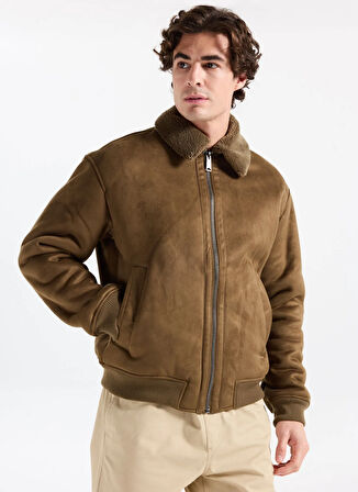 Jack & Jones Açık Kahve Erkek Mont 12282444_JPRCCLUKE BOMBER JACKET SN