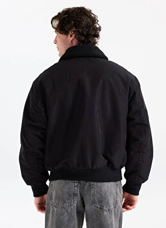 Jack & Jones Siyah Erkek Mont 12282951_JORINWOOD BOMBER JACKET
