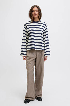 Jack & Jones Jxlona Stripe Kadın Tişört