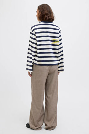 Jack & Jones Jxlona Stripe Kadın Tişört