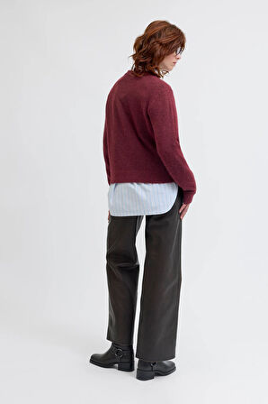 Jack & Jones Jxevi Crew Neck Knit Kadın Kazak