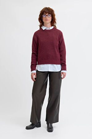 Jack & Jones Jxevi Crew Neck Knit Kadın Kazak