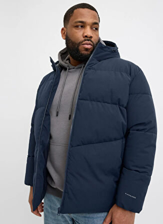 Jack & Jones Lacivert Erkek Mont 12283873_JJGLOBAL PUFFER JACKET PLS
