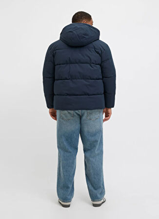Jack & Jones Lacivert Erkek Mont 12283873_JJGLOBAL PUFFER JACKET PLS