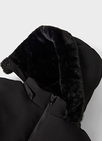 Name İt Siyah Kız Çocuk Şişme Mont 13246863