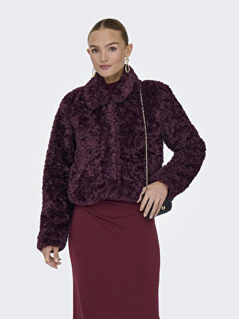 ONLY ONLGINNY Short Teddy Jacket OTW Kadın Kısa Teddy Mont - Sıcak ve Şık 