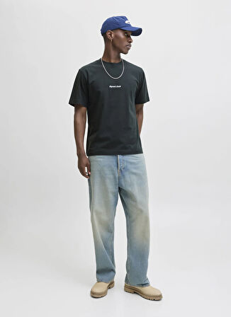 Jack & Jones Bisiklet Yaka Yeşil Erkek T-Shirt 12282892_JORNORREBRO EMB TEE SS CRE