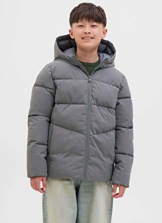 Jack & Jones Gri Erkek Çocuk Şişme Mont 12283847