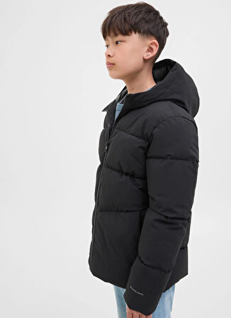 Jack & Jones Siyah Erkek Çocuk Şişme Mont 12283847