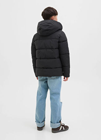 Jack & Jones Siyah Erkek Çocuk Şişme Mont 12283847