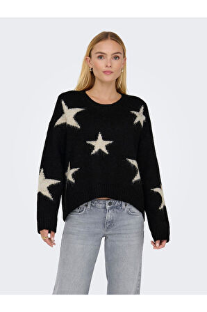ONLAZU LS STAR O-NECK KNT 