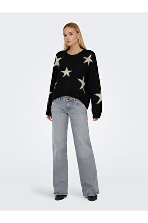 ONLAZU LS STAR O-NECK KNT 