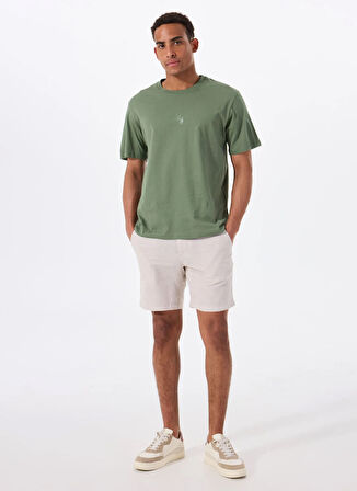 Jack & Jones Bisiklet Yaka Koyu Yeşil Erkek T-Shirt 12288374_JPRBLULOGO TEE SS CREW NEC