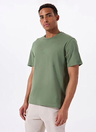 Jack & Jones Bisiklet Yaka Koyu Yeşil Erkek T-Shirt 12288374_JPRBLULOGO TEE SS CREW NEC