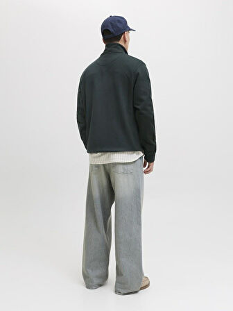 Jack Jones Norrebro Fermuarlı Yaka Relax Fit Erkek Sweat 12282899